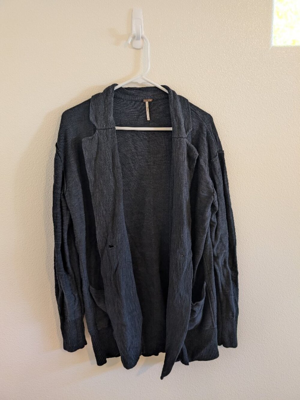 Free People blazer-style button cardigan